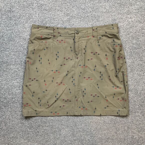 Eddie Bauer Skort Womens 8 Ivy Green Adventurer 2.0 Sport Flexion Inner Shorts - Picture 2 of 12